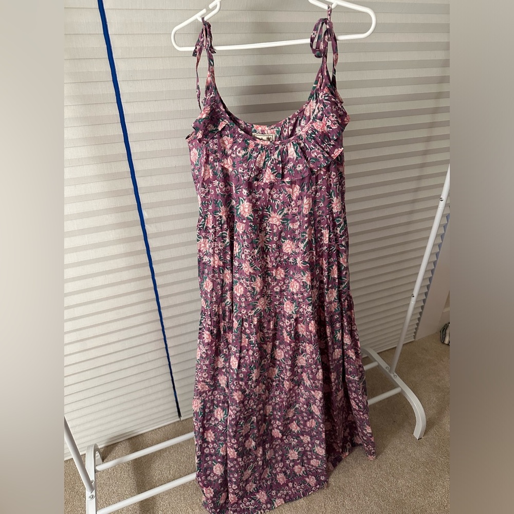 Mille flower dress with tie straps